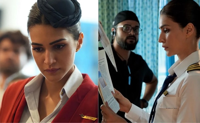 Kriti Sanon gives us a peek into her 'Crew' BTS looks